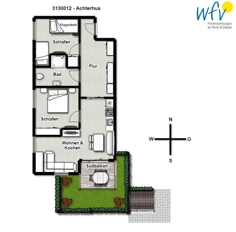 Achterhus - Ferienwohnung Inseltraum Juist Exterior foto